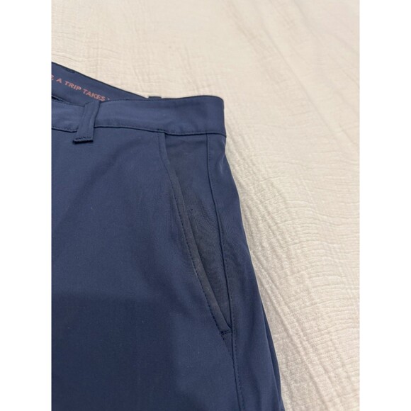 Rhone Mens 30 Navy Commuter Pro Pant Slim Chino Performance Golf Flat Front - Picture 3 of 11